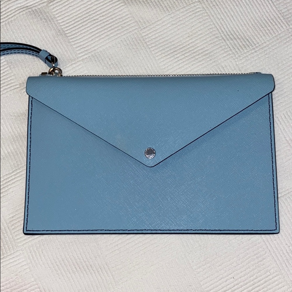 Baby blue clutch/wallet bag
